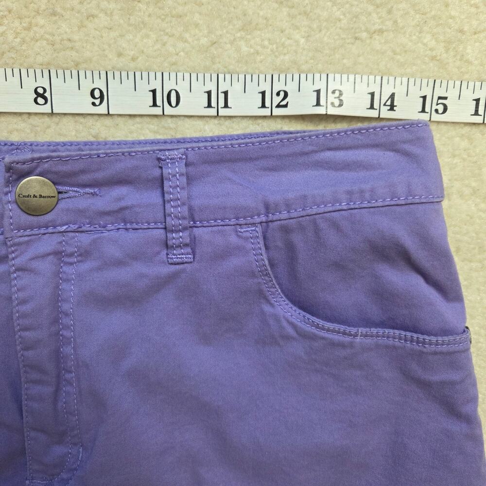 Croft & Barrow Size 6 Classic Fit Stretch Cotton Skort Skirt Flat Front Pockets - Picture 9 of 14